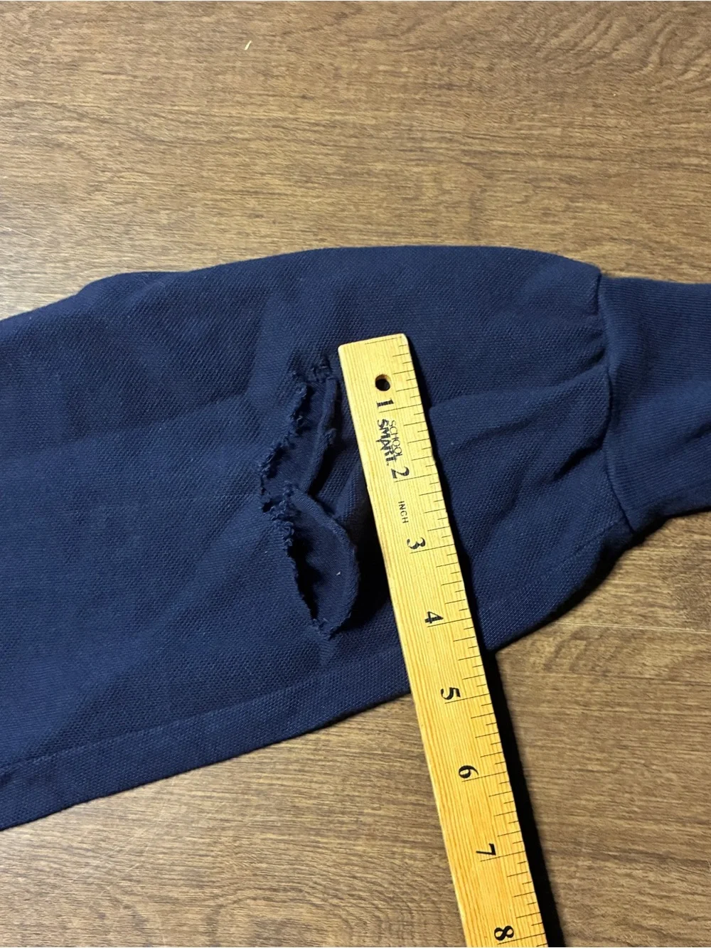 Ralph Lauren Navy Long-Sleeve Polo with Bear Embroidery